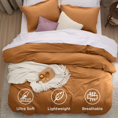Bedsure inside corner tie detail secures insert and prevents bunching
