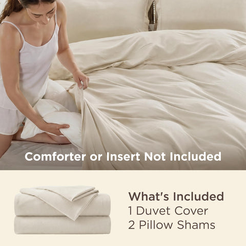 Bedsure hidden zipper detail providing clean closure and easy duvet changes