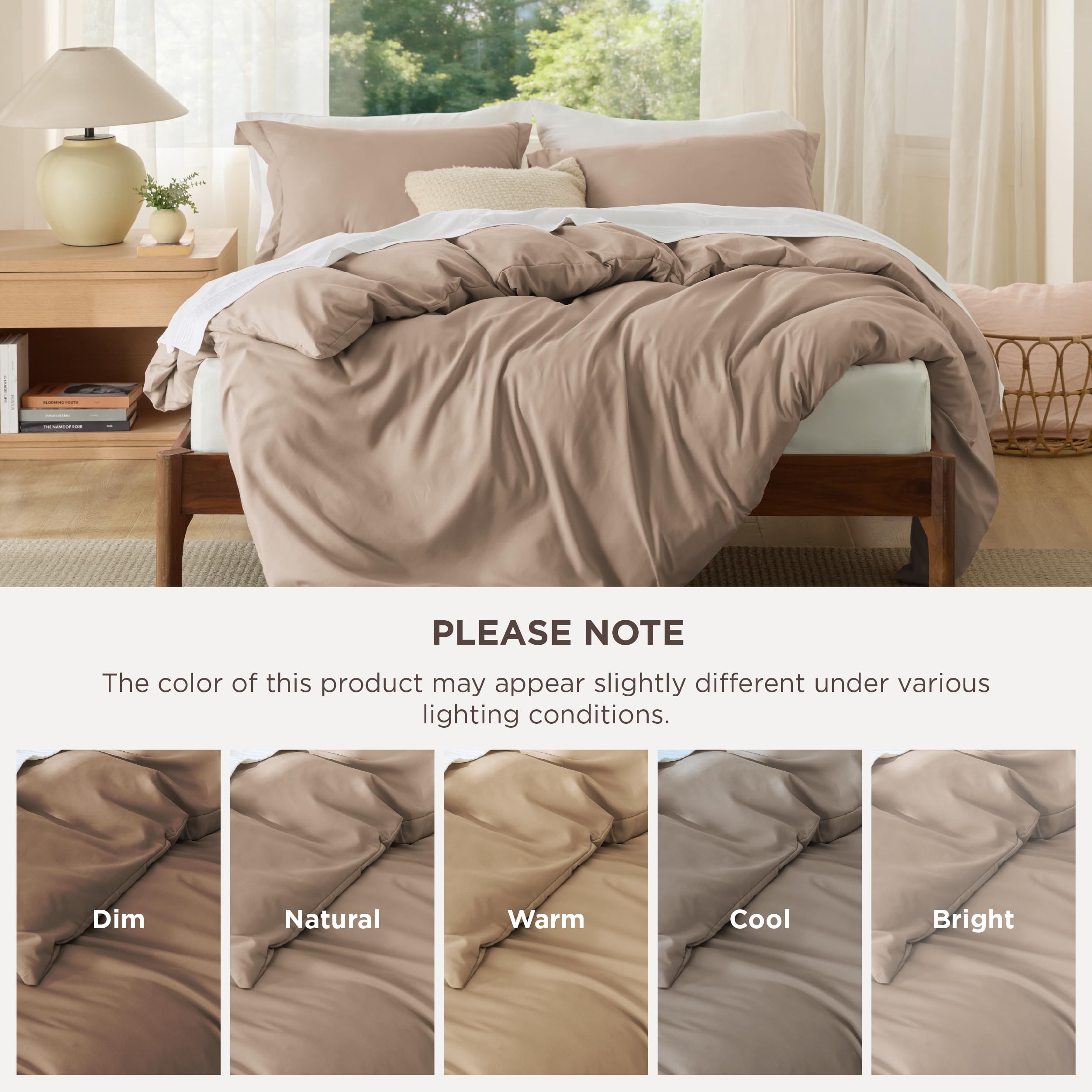 Bedsure pillow shams arrangement displays matching set coordination for a polished bed