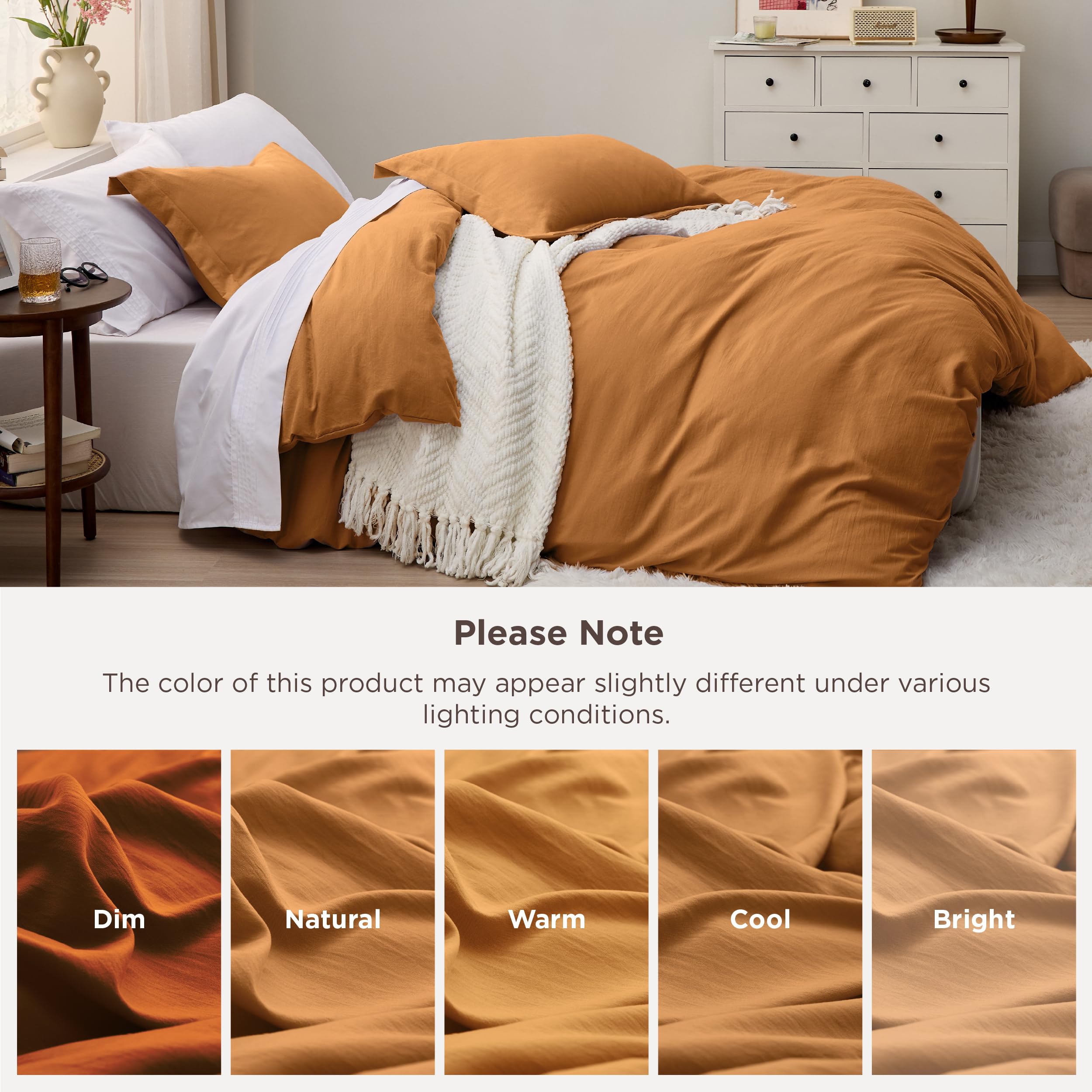 Bedsure size comparison shows king dimensions and recommended drape benefit
