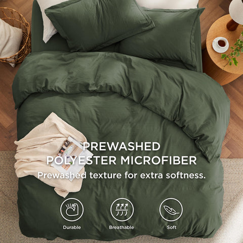 Bedsure duvet cover interior ties detail showing secure insert anchoring benefit