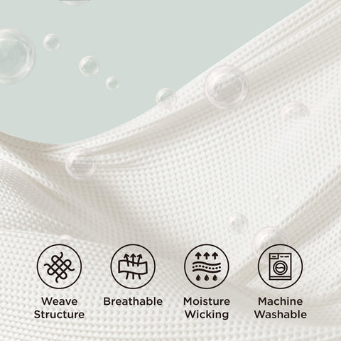 Bedsure image of neat edge and hem detail showing durable stitching advantage