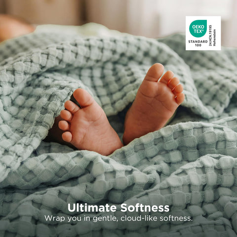 Bedsure blanket draped over bed edge illustrating light-weight comfort