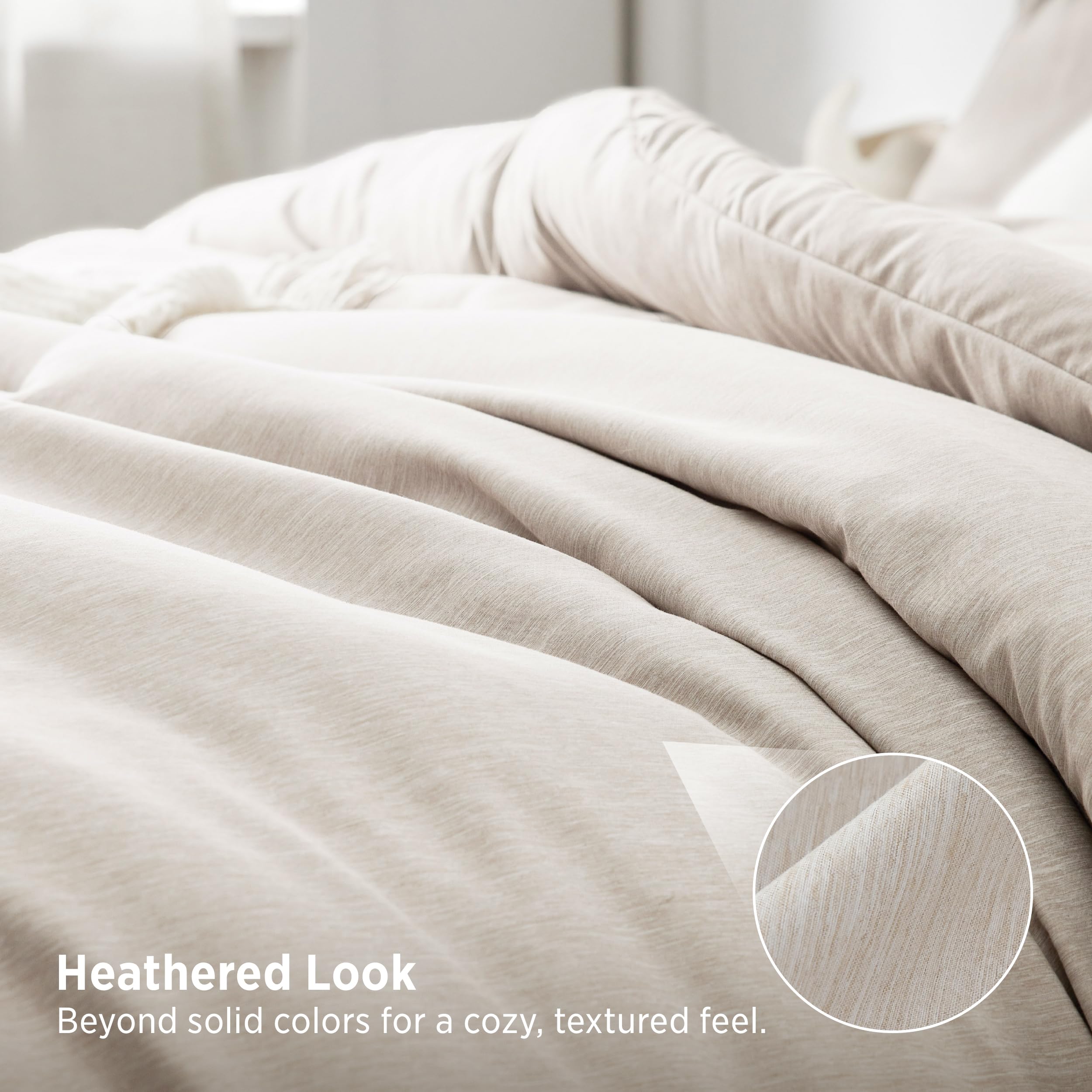 Bedsure corner loops and edge stitching detail for secure duvet use