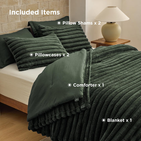 Bedsure edge stitching and label closeup showing durable finish