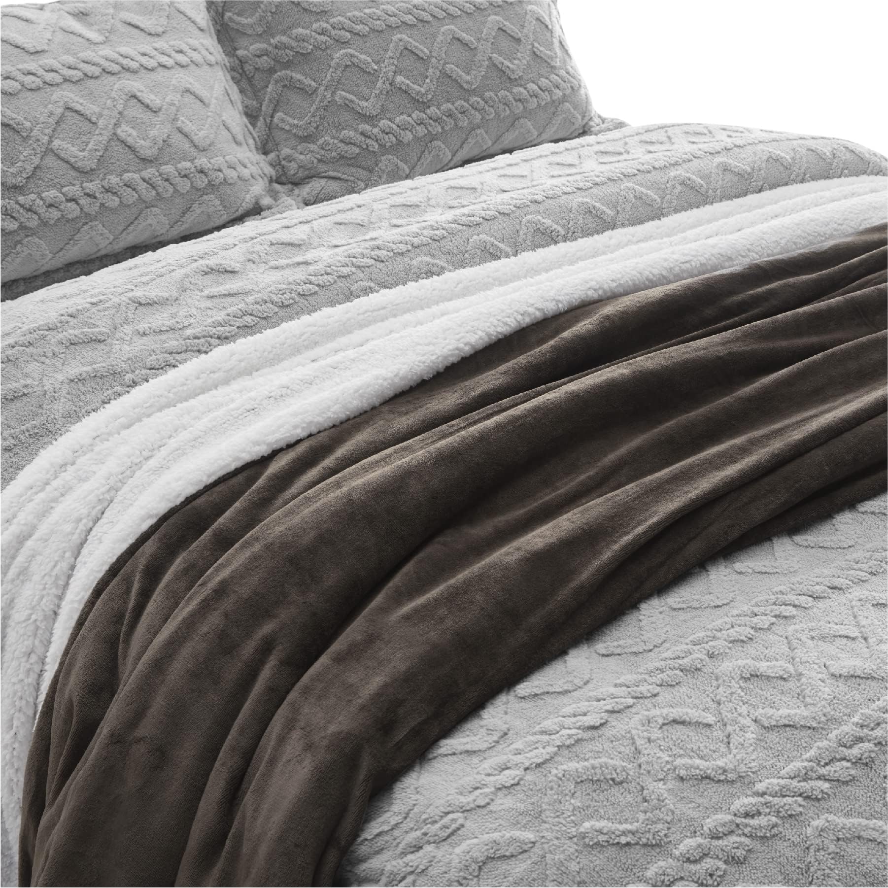 Bedsure close-up of edge stitching proving reinforced durability