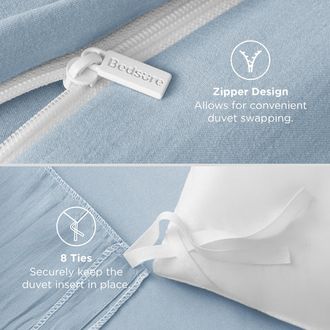 Bedsure fabric drape and fold emphasizing lightweight feel and easy layering