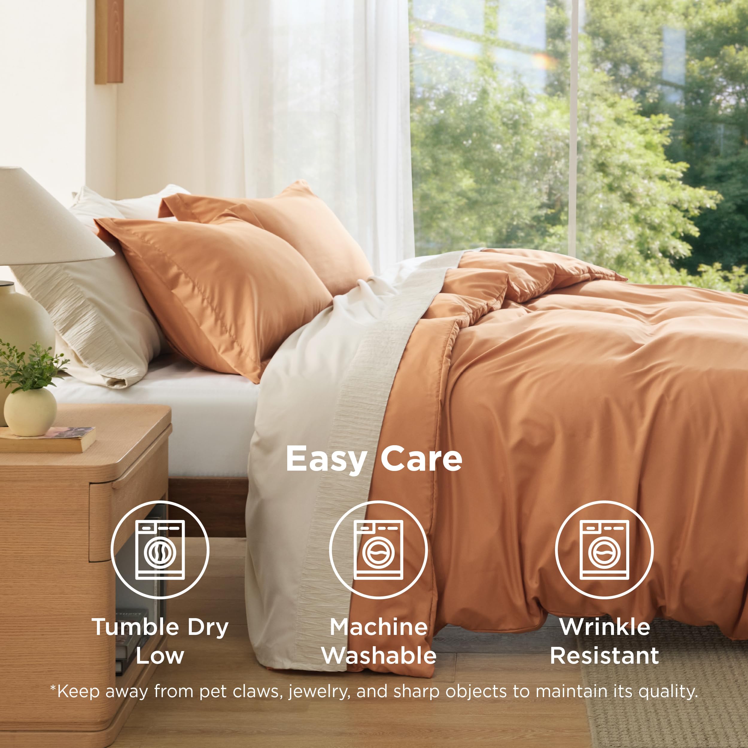 Bedsure draped fabric fold demonstrating lightweight breathability