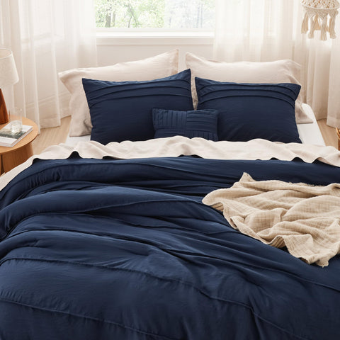 Bedsure microfiber fabric texture close-up showing softness and durability