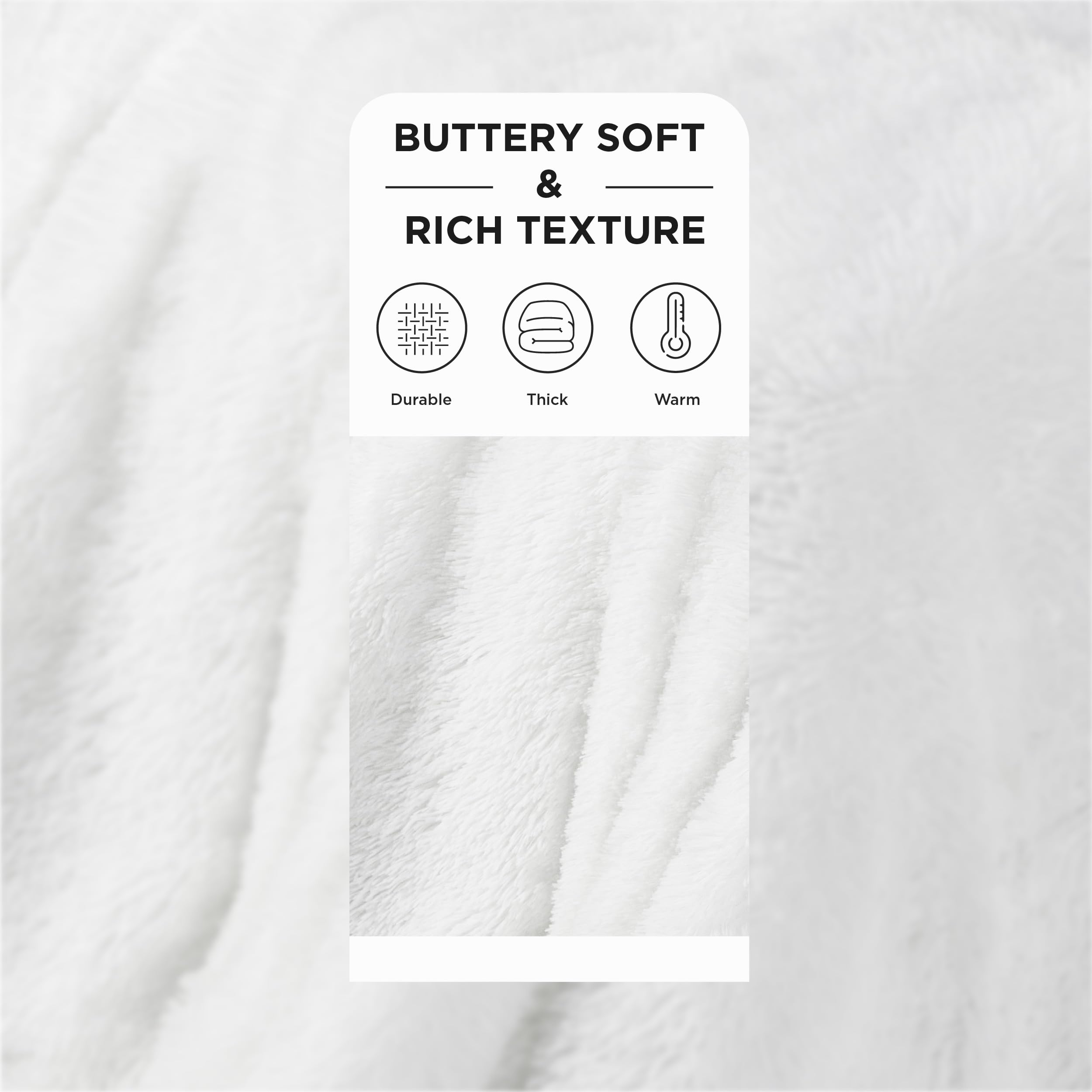 Bedsure faux fur close-up showing plush texture and cozy touch
