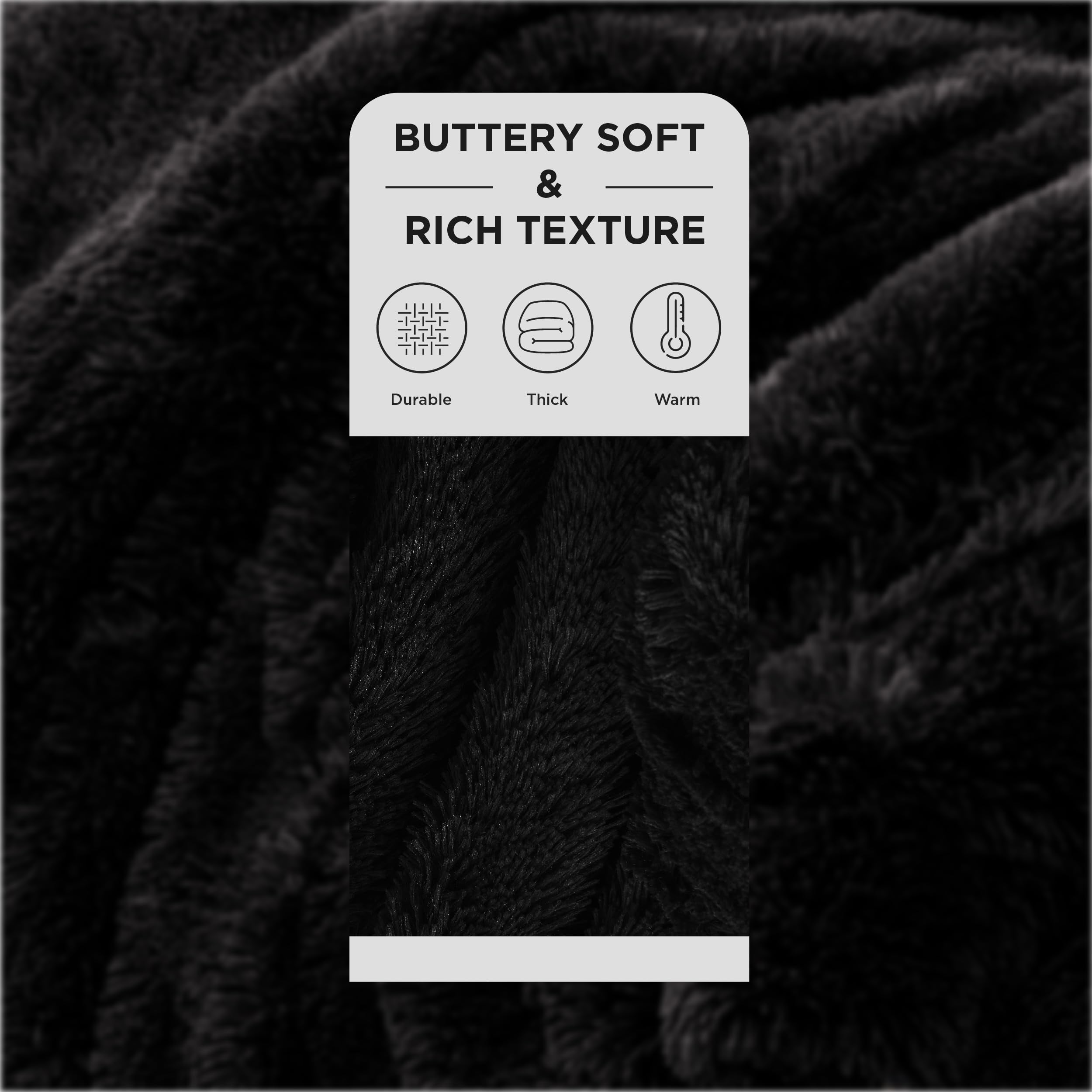 Close-up of Bedsure faux fur texture highlighting soft pile and cozy comfort