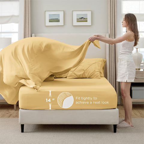 Bedsure decorative pillows and shams arranged to show layered aesthetic and support