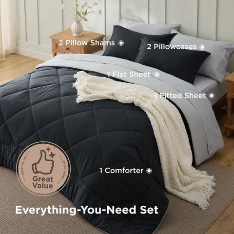 Bedsure fitted sheet on 14 inch mattress showing deep pocket for secure fit
