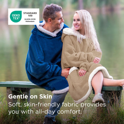 Bedsure flannel texture detail showcasing soft exterior comfort