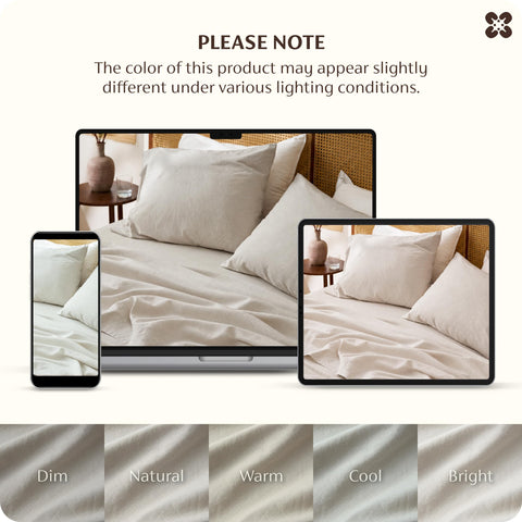 Bedsure flat sheet laid flat showing relaxed drape and easy tuck benefit