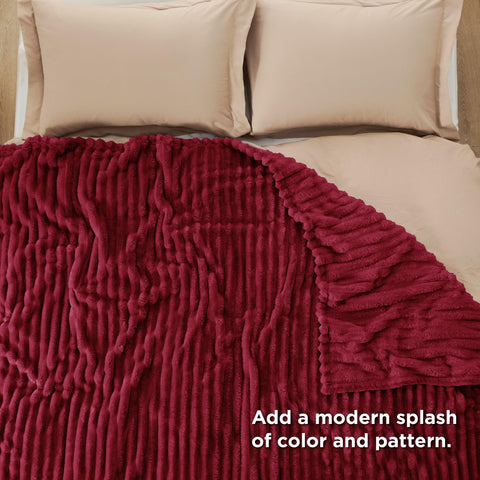 Bedsure folded compact for storage demonstrating easy care and space-saving