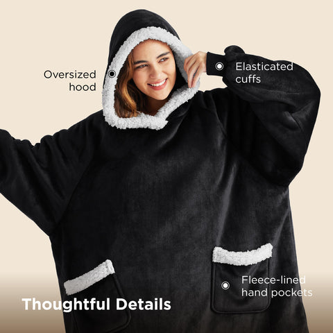 Bedsure folded hoodie ready for gifting and easy storage