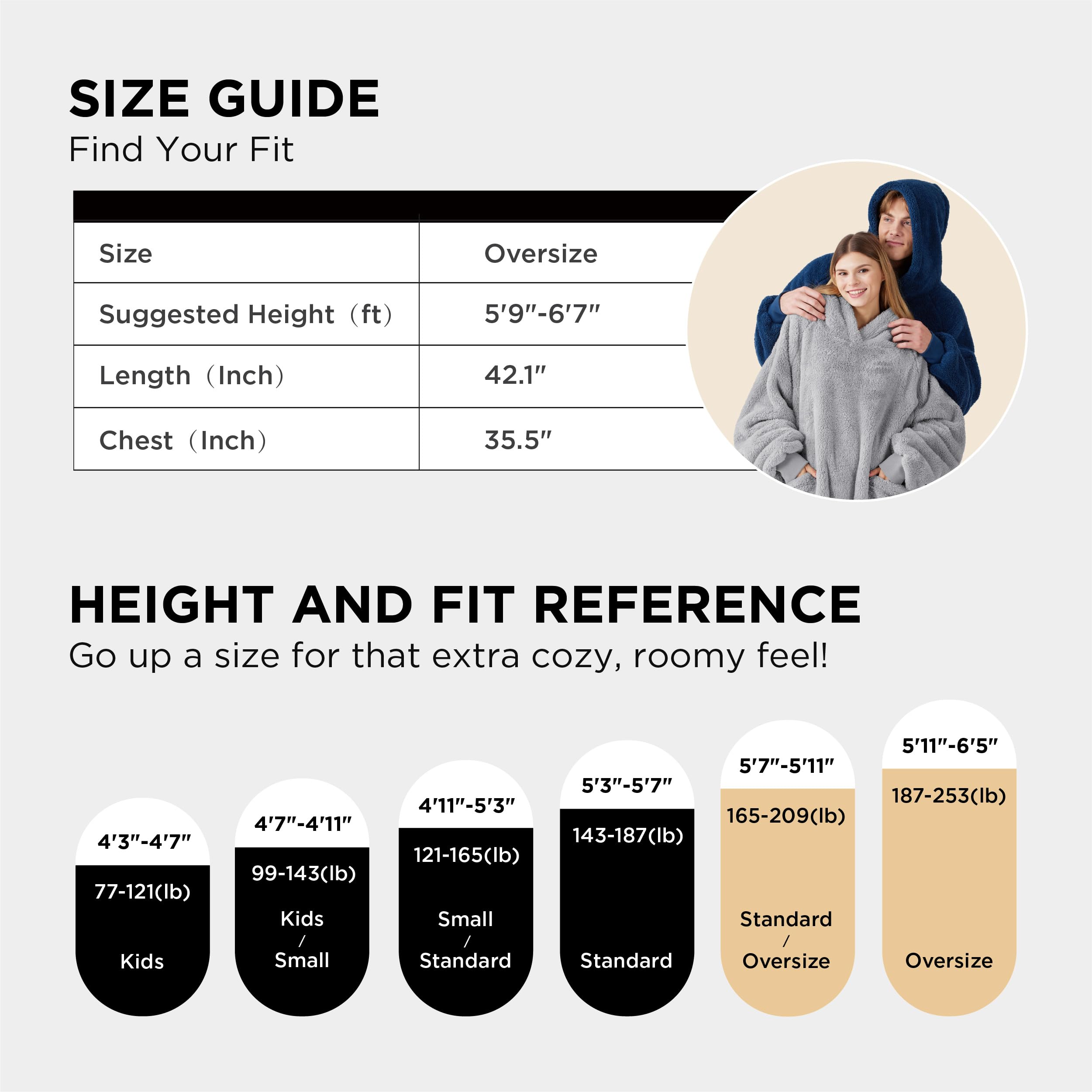 Bedsure folded hoodie in box, ready as a cozy gift