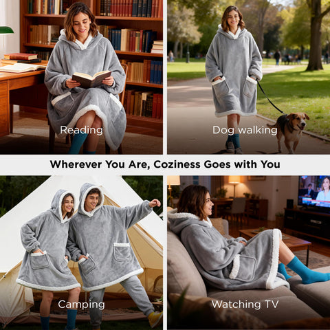 Bedsure neatly folded hoodie showcasing compact storage and gift readiness
