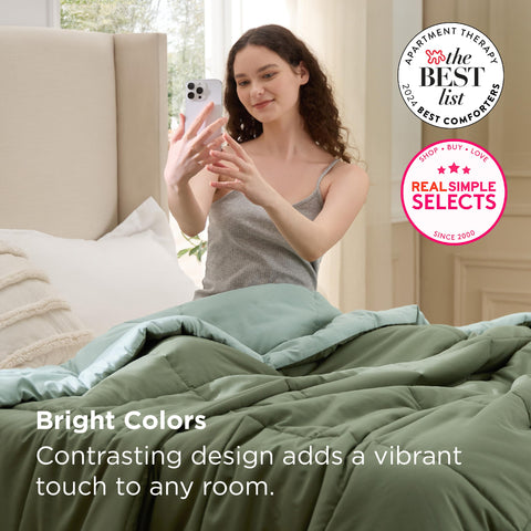 Bedsure folded packed for travel showing compressible convenience