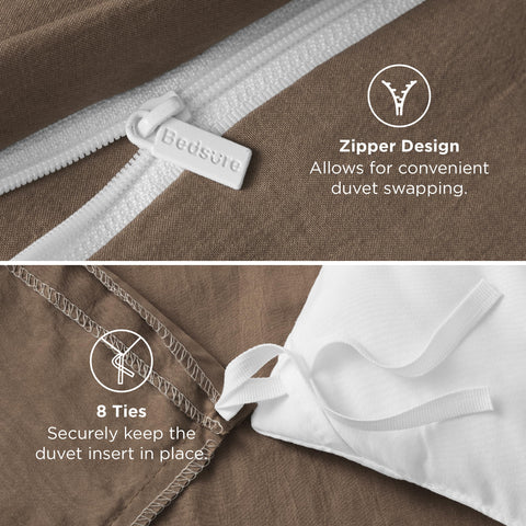 Bedsure folded set in packaging showing compact storage and gift-ready convenience