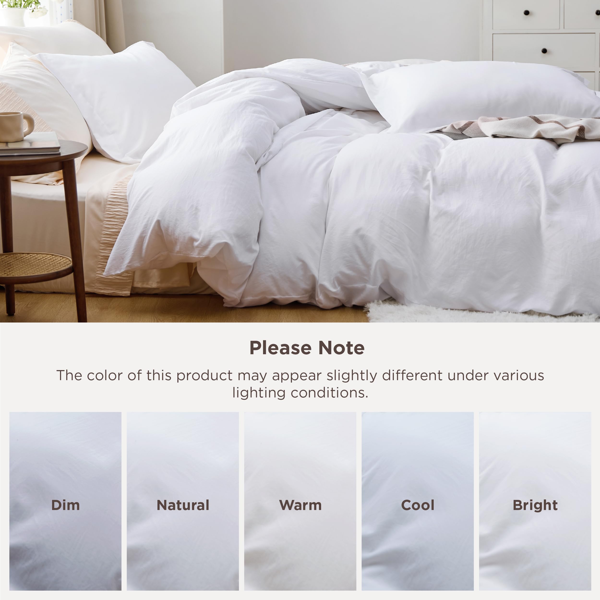 Bedsure neatly folded set ready to store for convenient linen organization