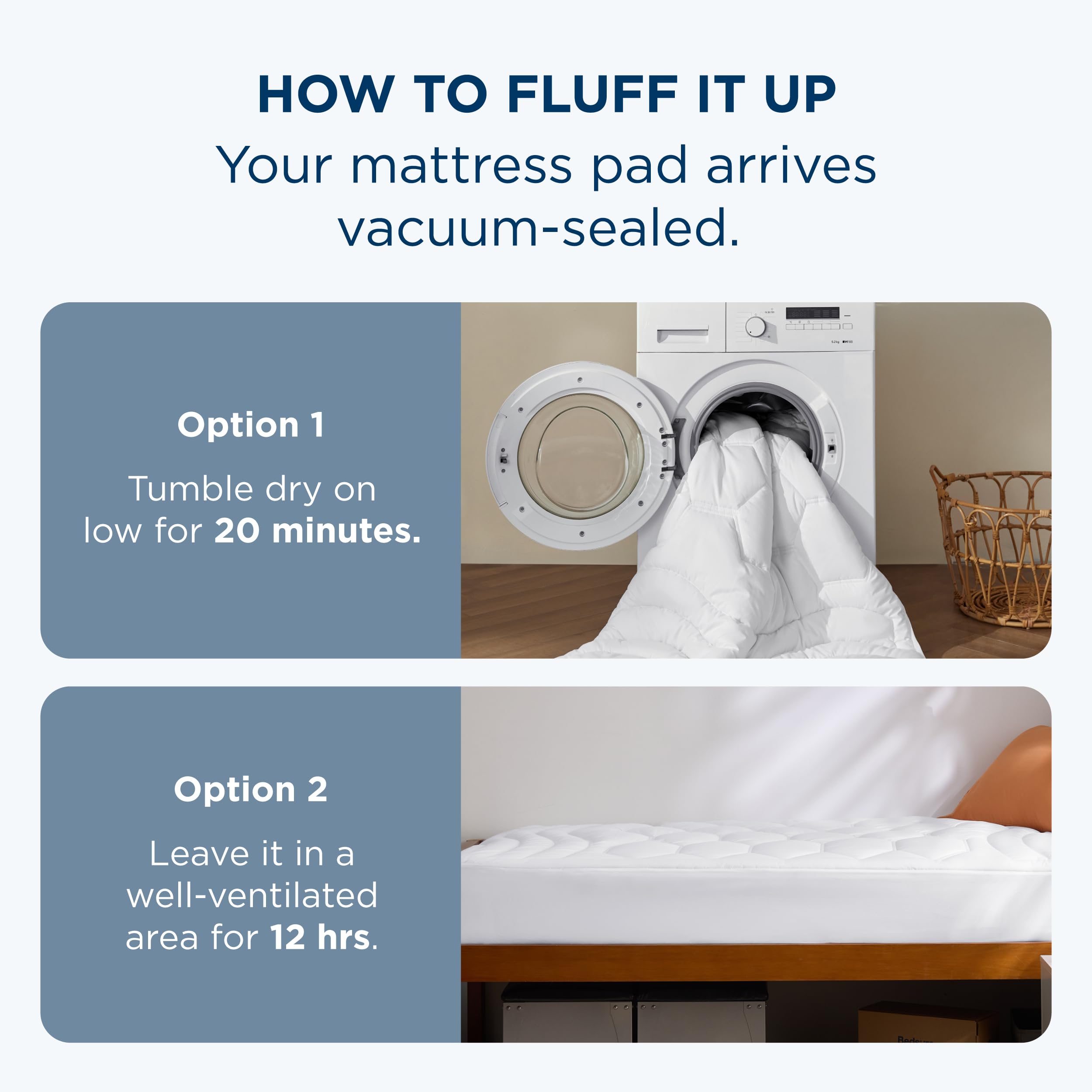 Bedsure folded storage and packaging showing compact packability for dorm moves or storage