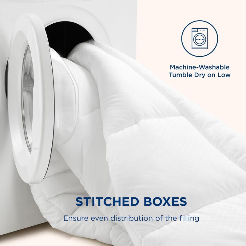 Bedsure neatly folded comforter showing compact storage and convenience