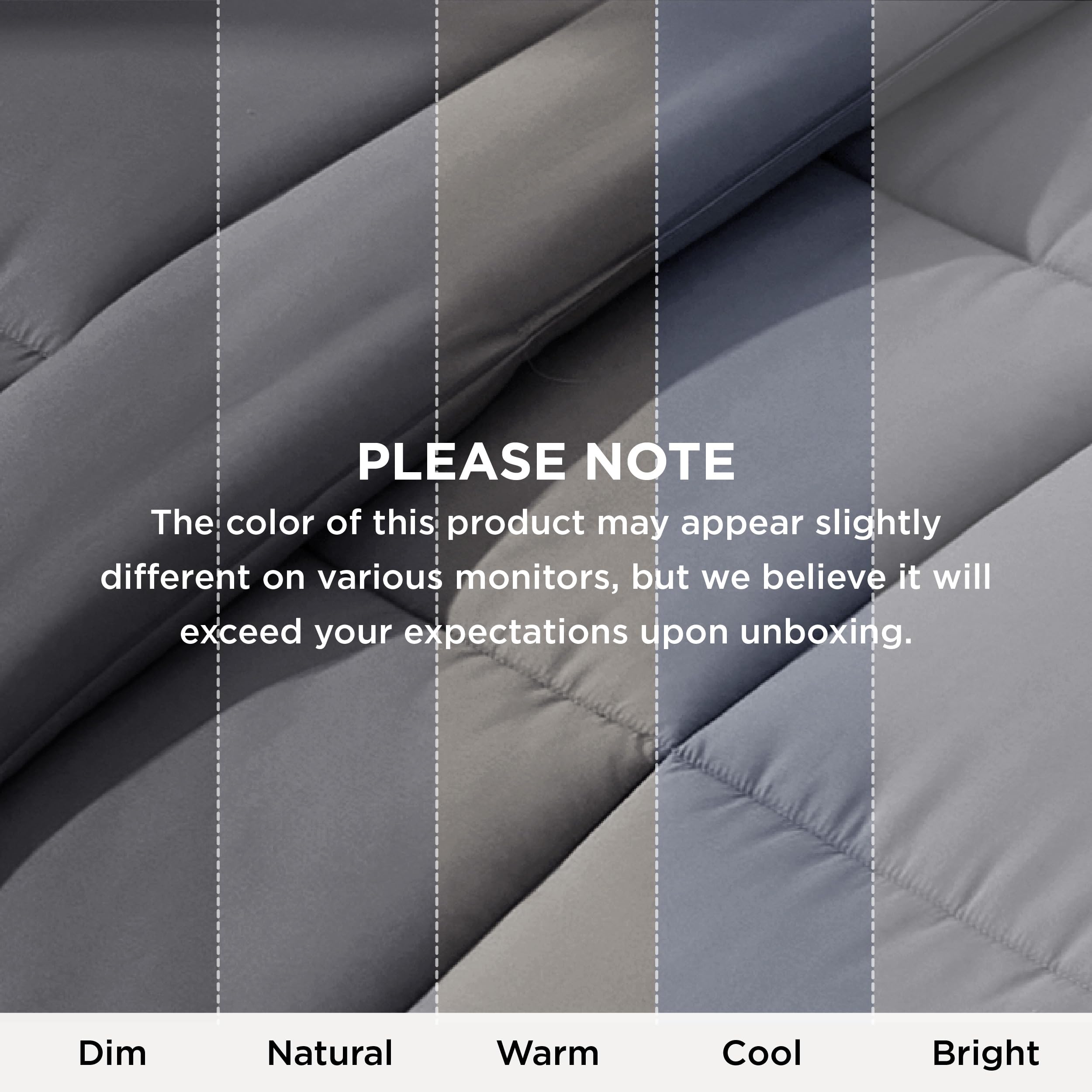 Bedsure folded comforter ready for storage shows easy-care convenience