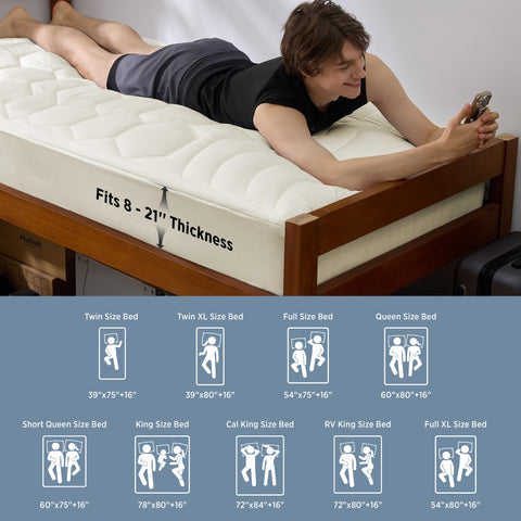 Bedsure folded topper compact for storage and simple transport benefit
