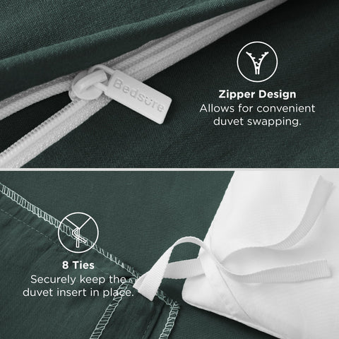 Bedsure folded fabric showing lightweight drape and natural texture