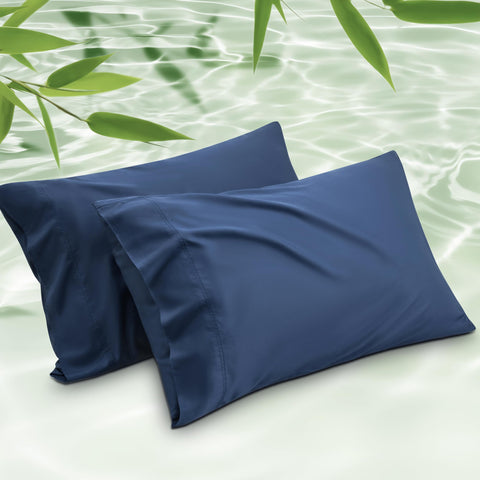 Bedsure front view of king pillowcase set shows cooling comfort