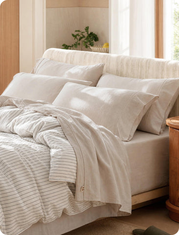Bedsure front packaging of queen 6-piece set showing contents and benefits