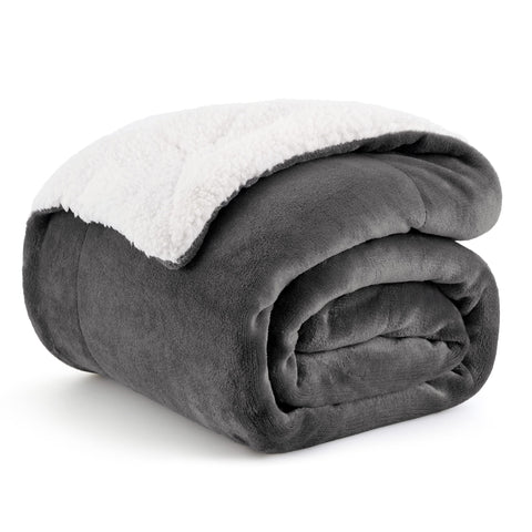 Bedsure front packaging showing compact gift-ready blanket and label benefits
