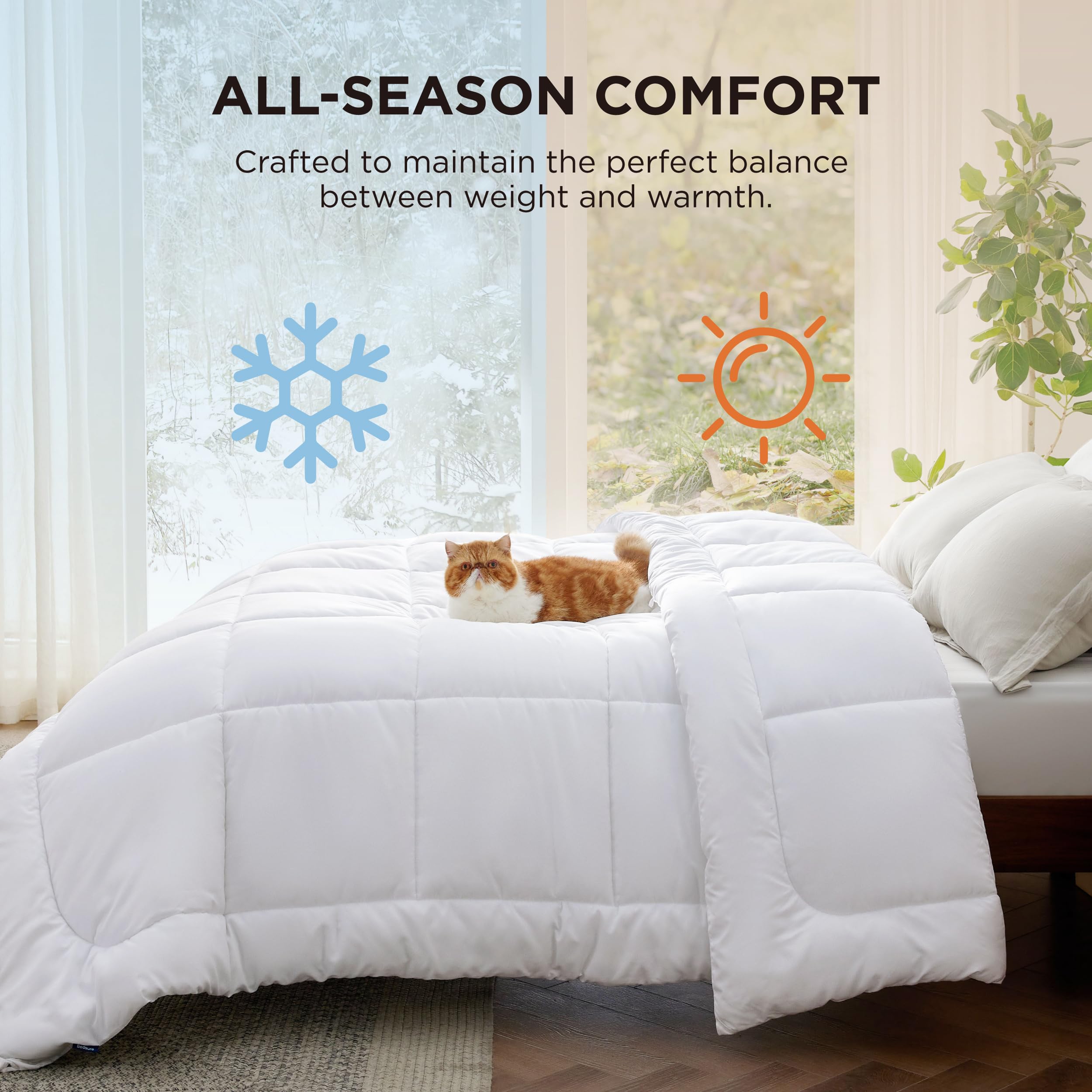 Bedsure fabric close-up highlighting soft shell and breathable texture