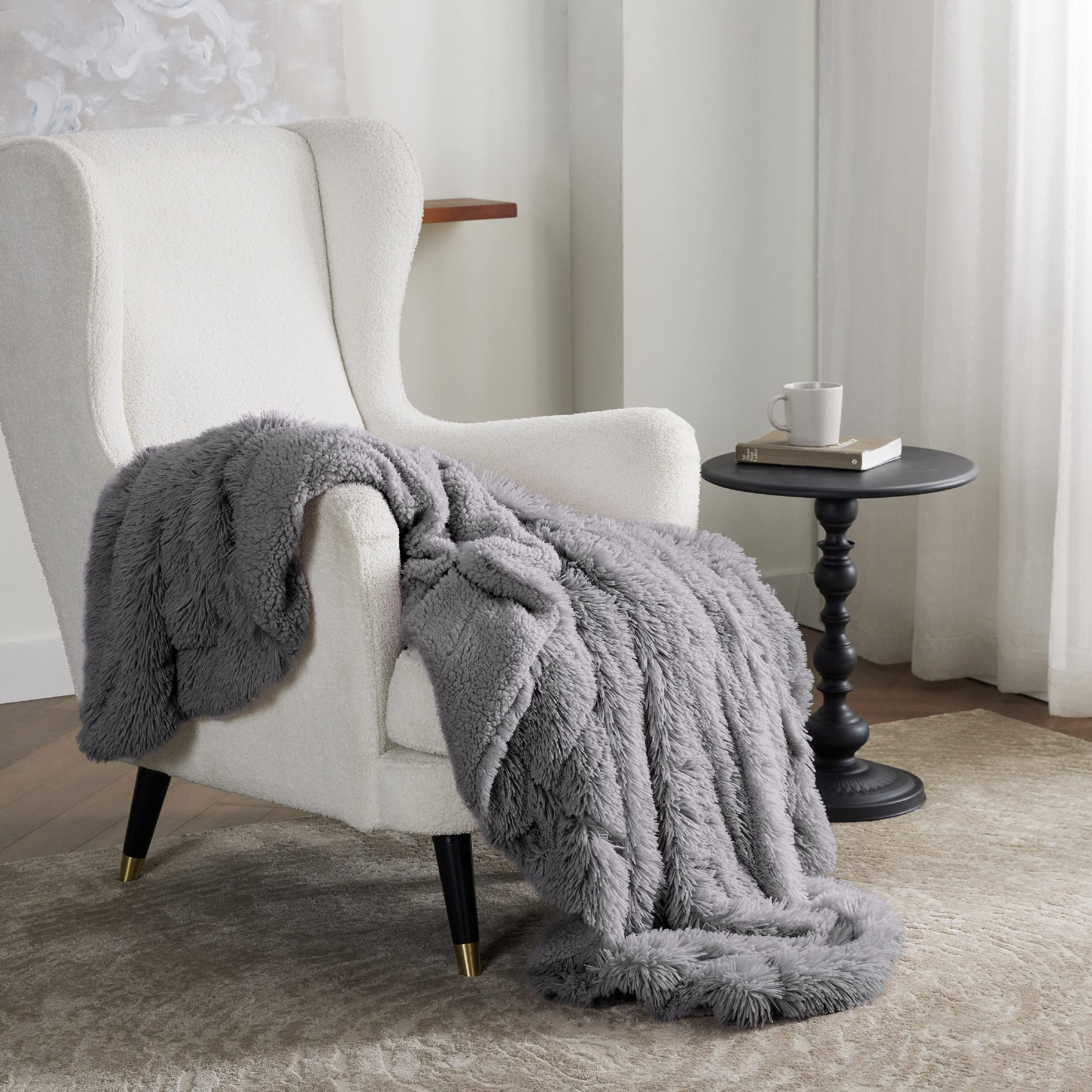 Bedsure blanket covering twin bed showing full coverage