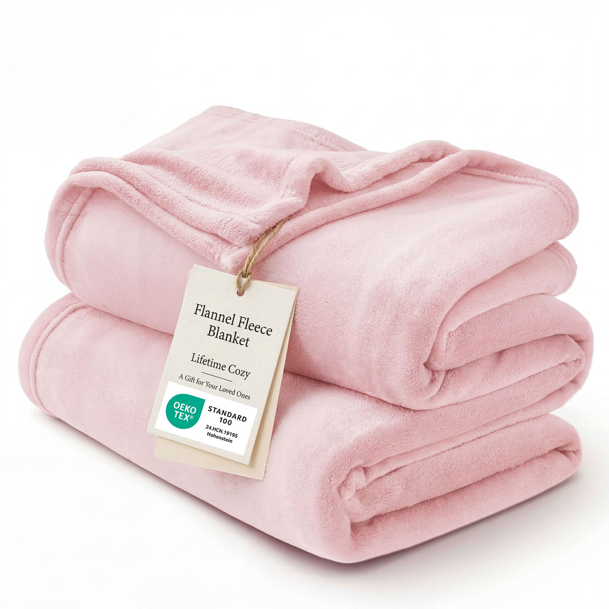 Bedsure blanket front folded showing plush feel and cozy appeal