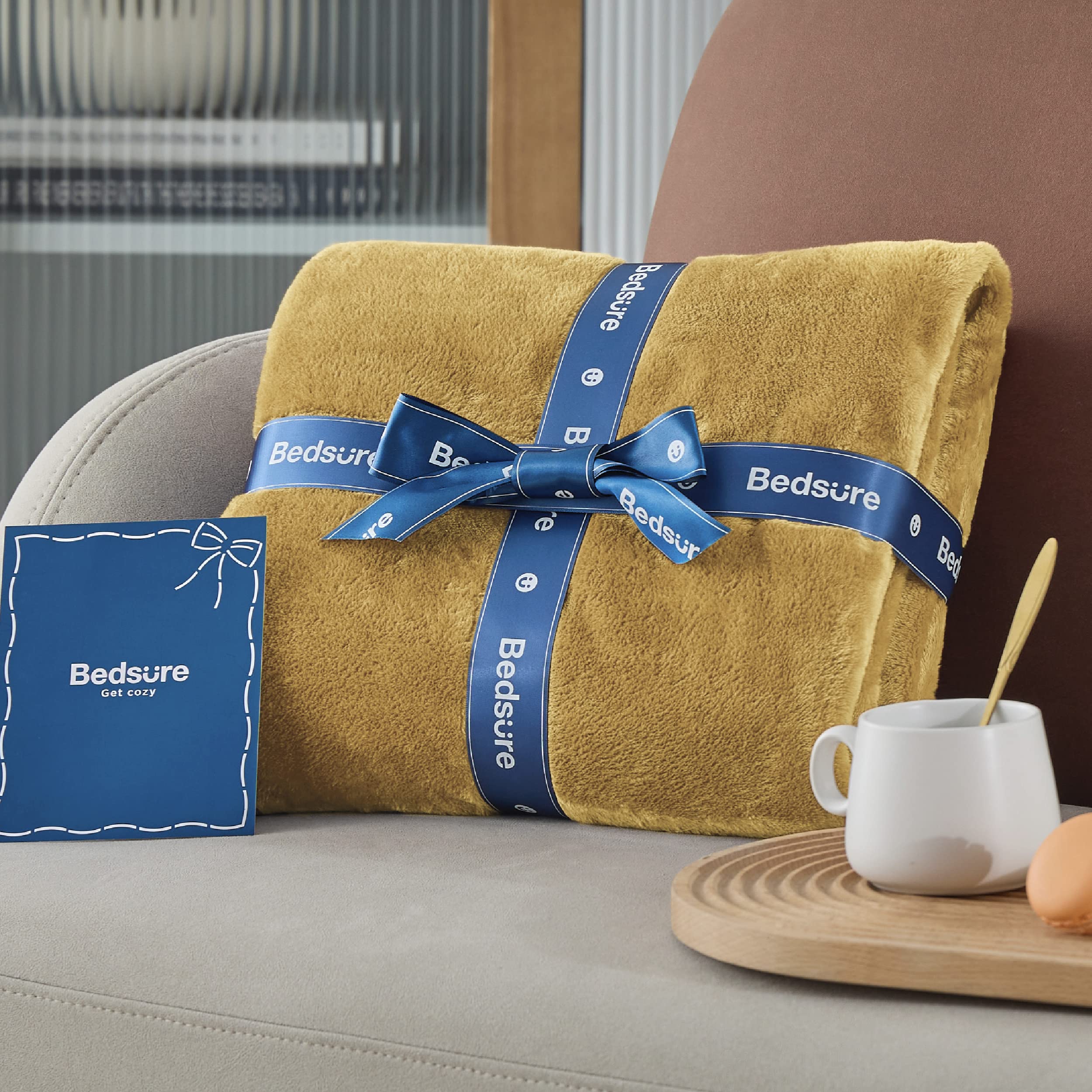 Bedsure GentleSoft used as picnic blanket outdoors showing portability