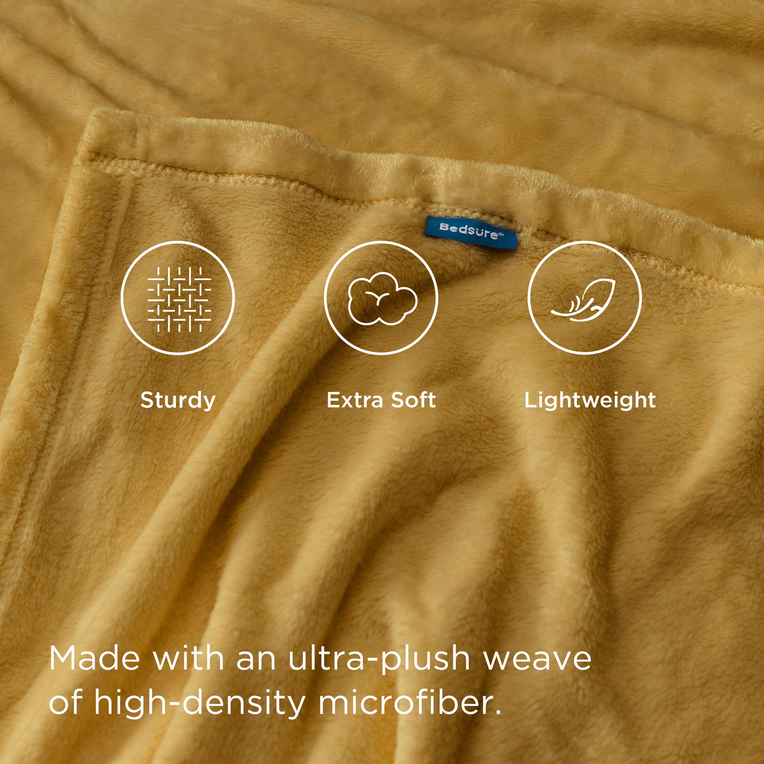 Bedsure GentleSoft reinforced seam detail highlighting durable construction