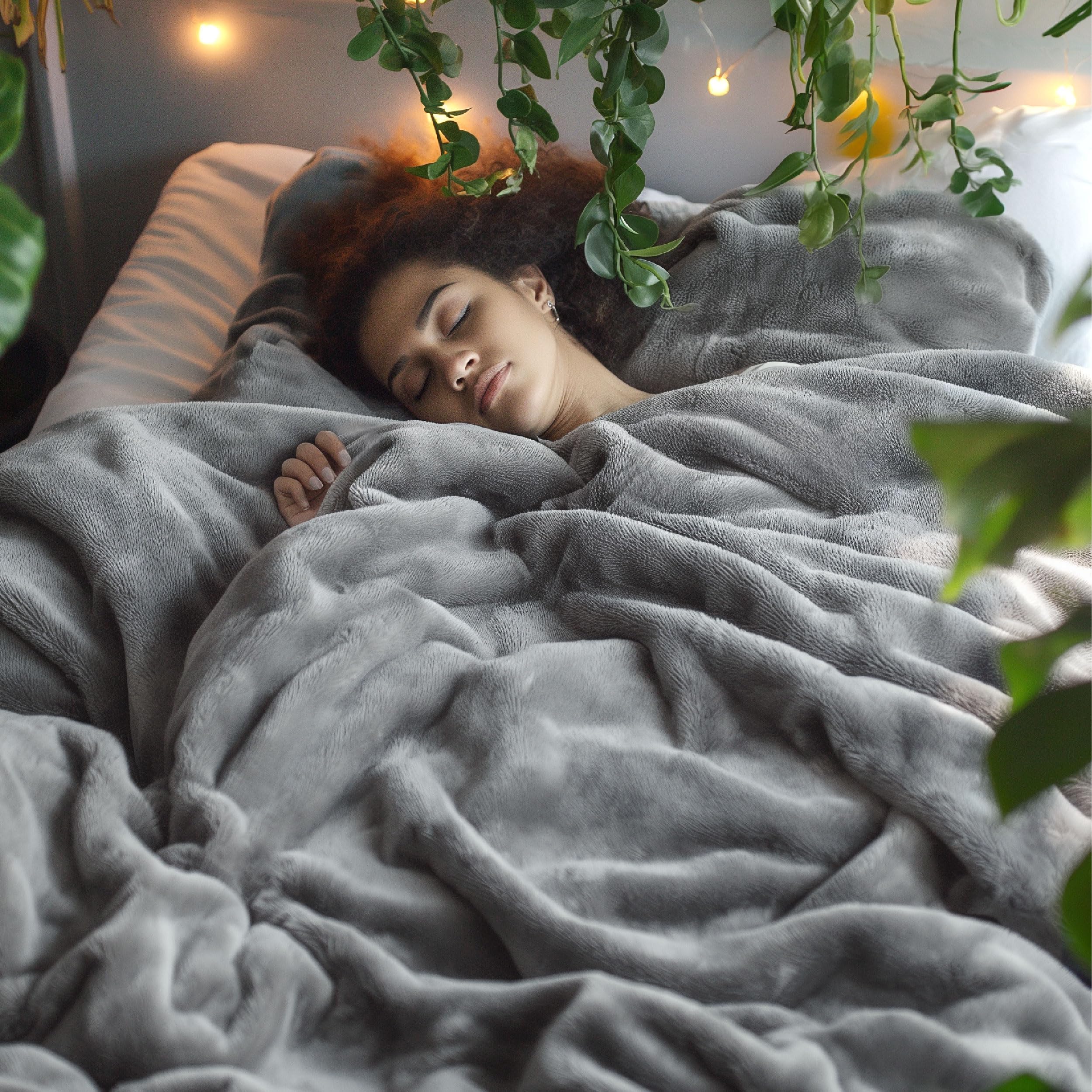 Bedsure GentleSoft close-up of microfiber texture highlighting ultra-soft comfort