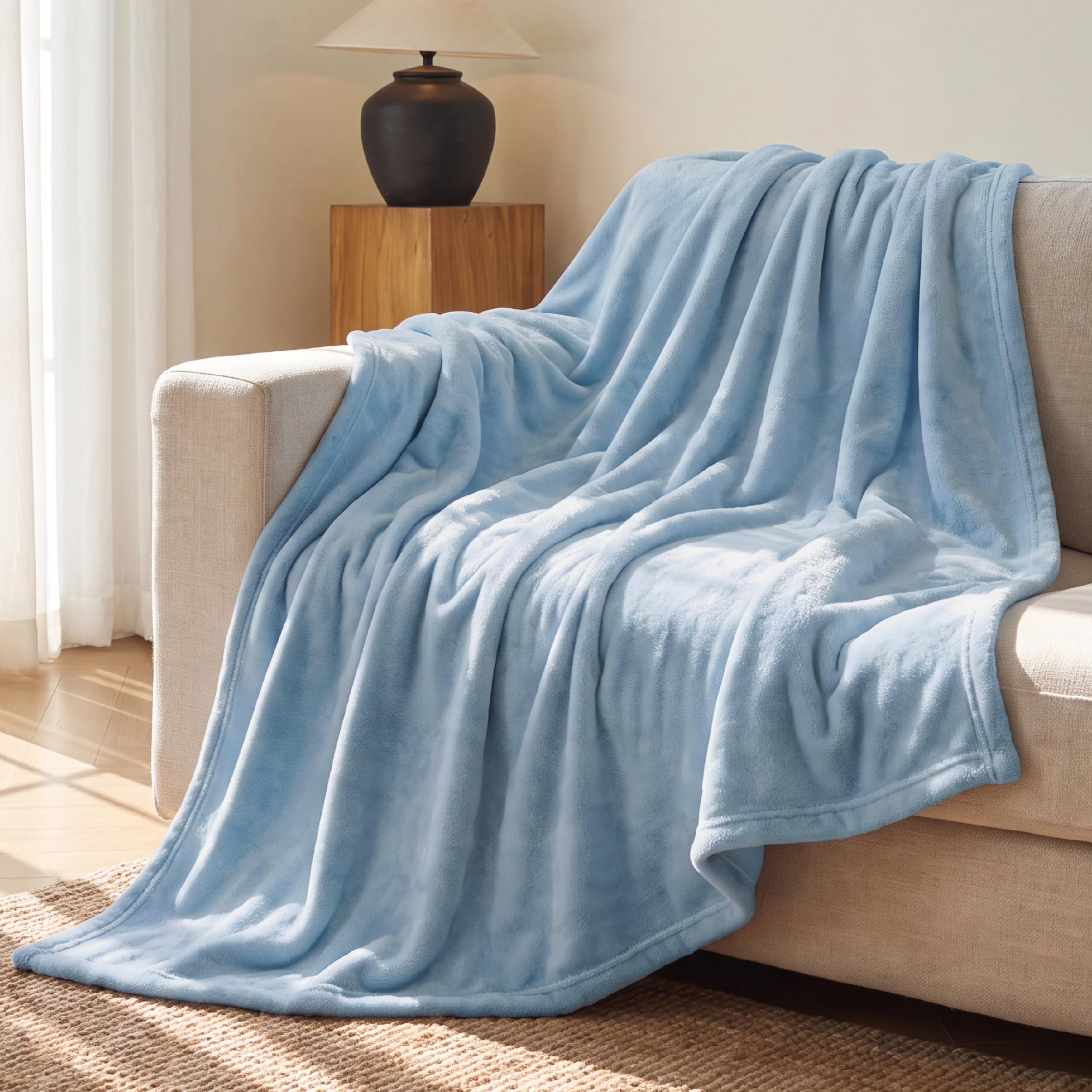 Bedsure GentleSoft close-up of fleece texture highlighting softness benefit