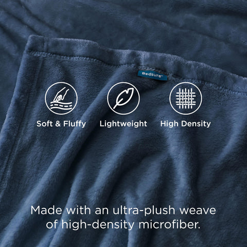 Bedsure blanket draped on king bed showing full-size coverage benefit