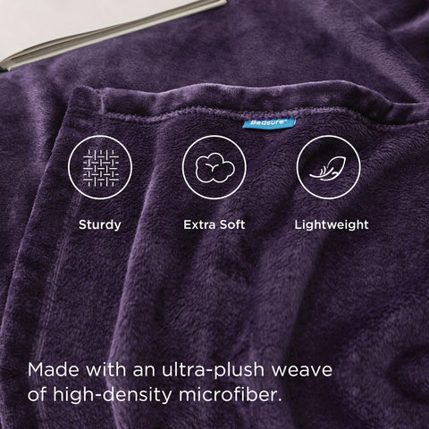 Bedsure GentleSoft reinforced seam detail showing durability and fade resistance
