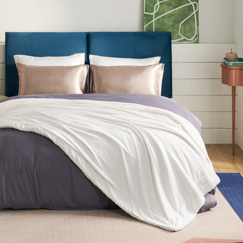 Bedsure GentleSoft flannel surface close-up showing velvety smooth texture and softness