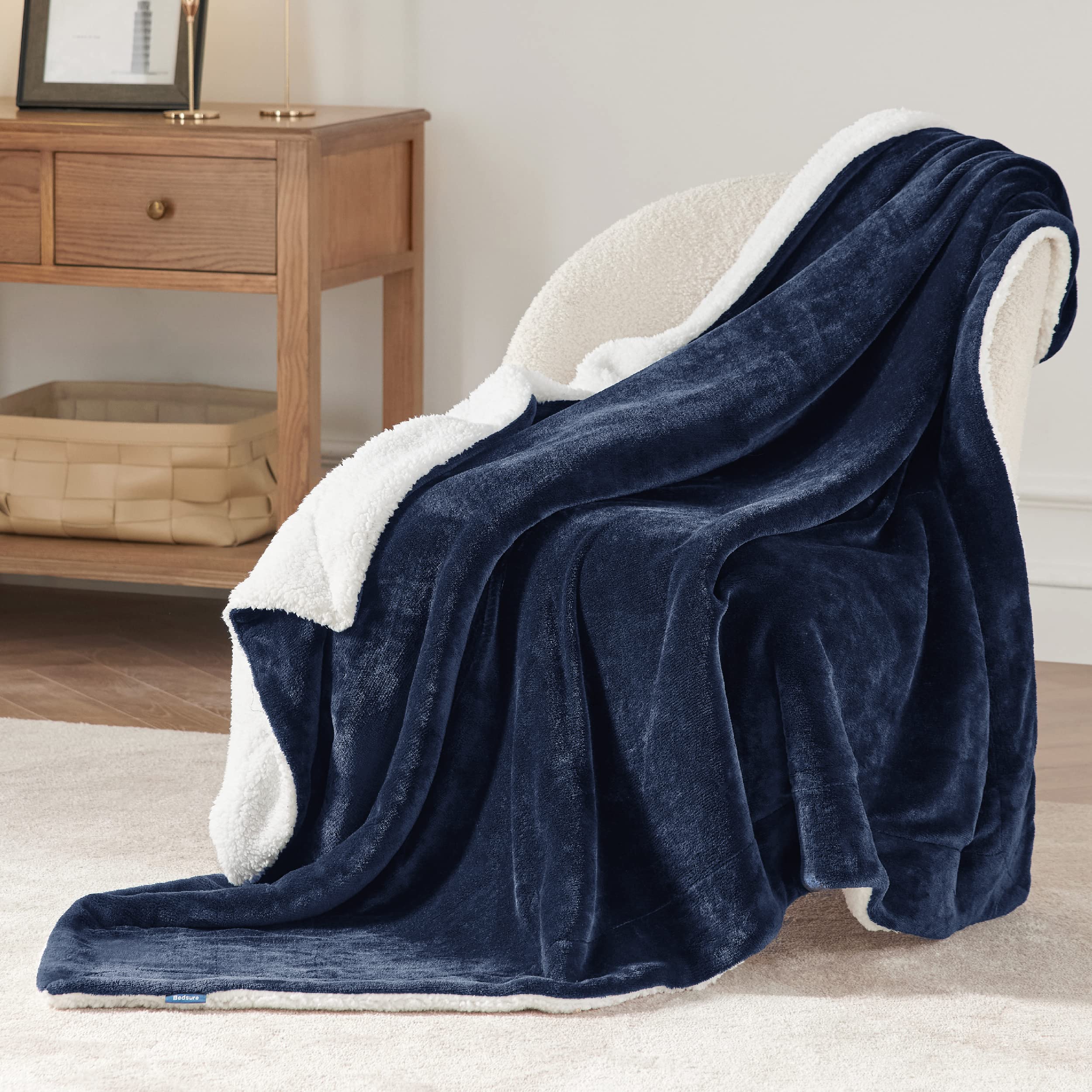 Bedsure flannel surface detail highlighting velvety softness and touchability