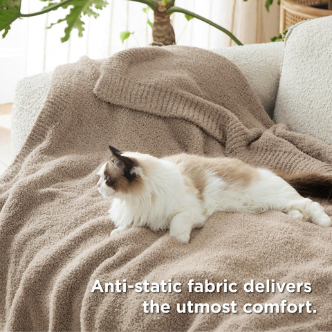 Bedsure folded on bed showing size and easy layering benefit