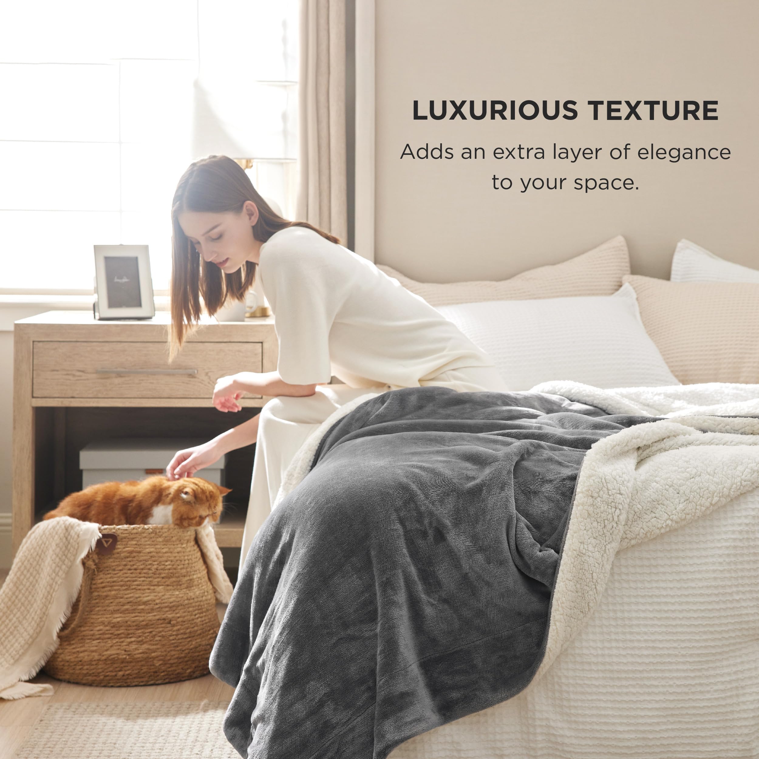 Bedsure folded blanket in gift-ready packaging for easy present giving