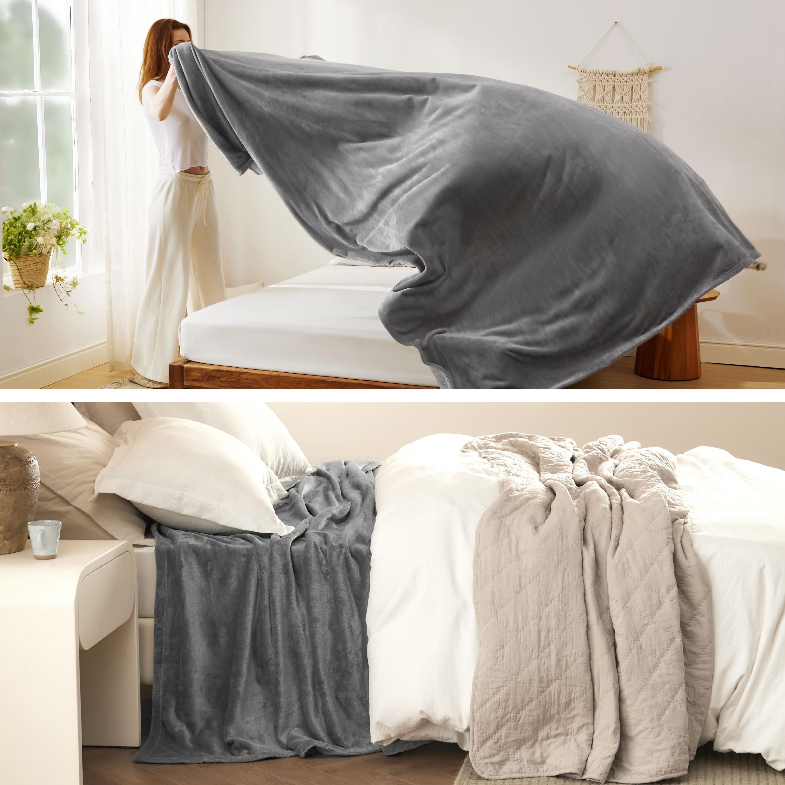 Bedsure GentleSoft folded to show size and packability for travel