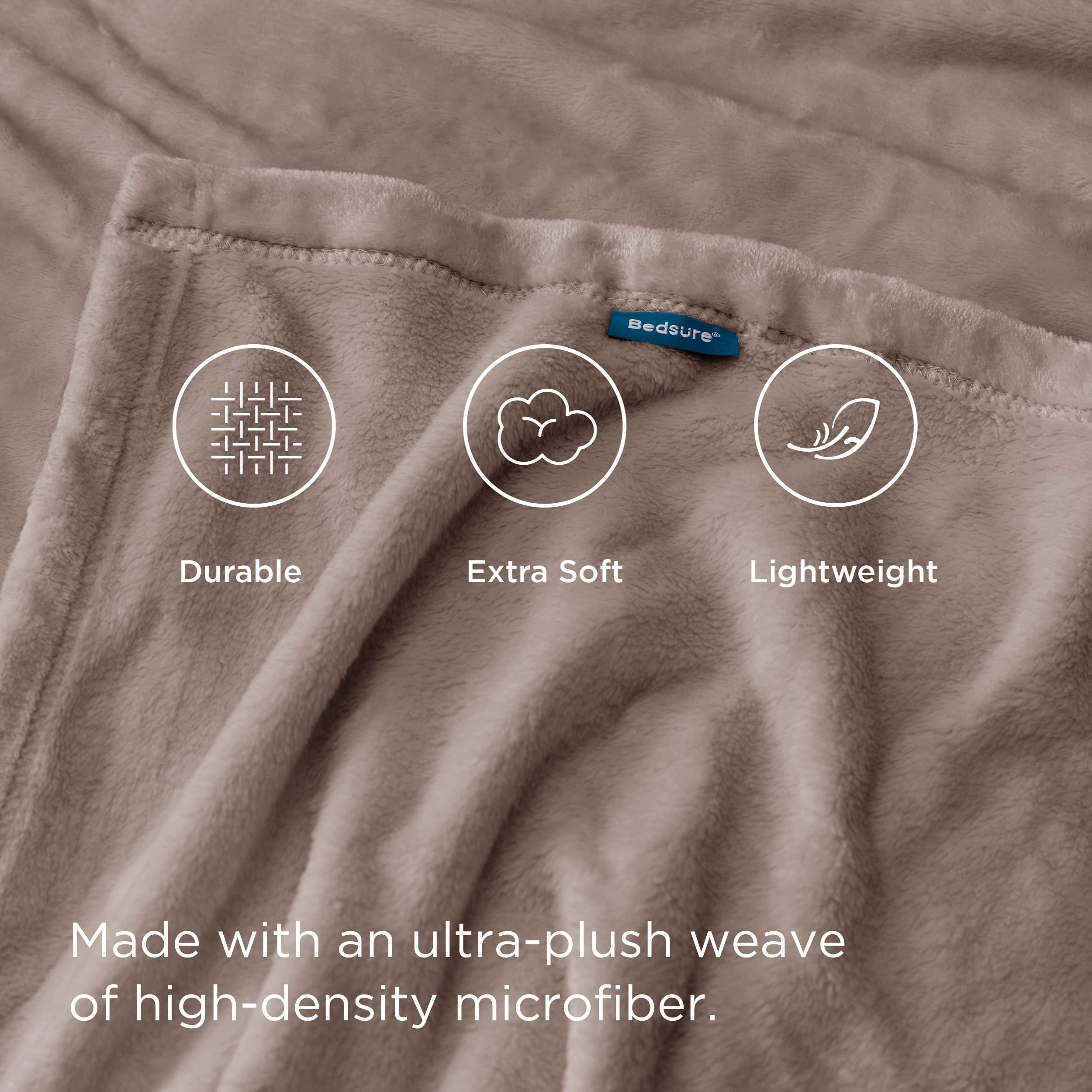 Bedsure GentleSoft neatly folded to show compact storage and easy packing
