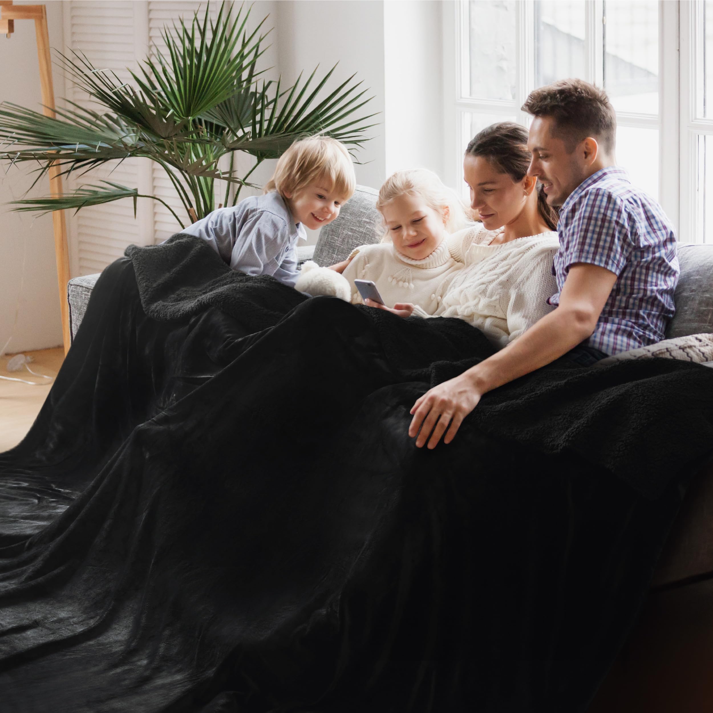Bedsure gentleSoft front packaging shows blanket and gift-ready presentation benefit